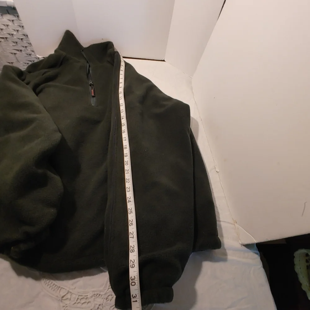 Colo Reversible Pullover 1/4 Zip up Men's Coat Sweater Size XL Navy Green - Picture 12 of 13